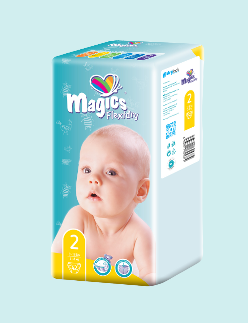 Magics FlexiDry Diapers for babies at Unicare Company